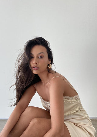 Harlow Lace Trim Mini Dress