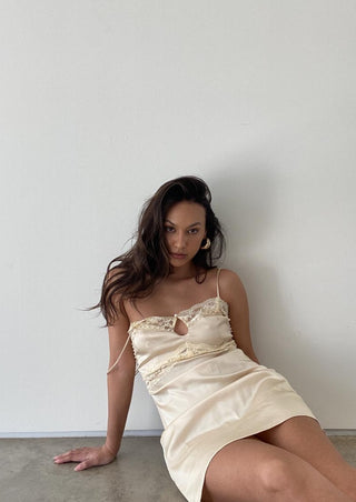 Harlow Lace Trim Mini Dress