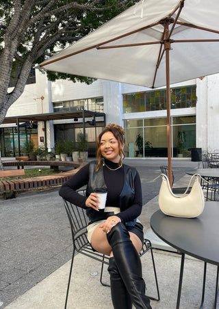 Going out outfit, mini skirt, leather skirt, skirt outfit, grwm.