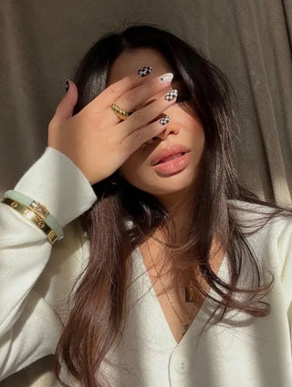 Gold plated ring, Croissant ring, gold ring, gold jewelry, gold aesthetic