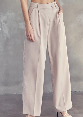 Asymmetrical Beige Pant 