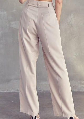 Beige High Waisted Pant
