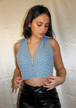 Disco Denim Vest