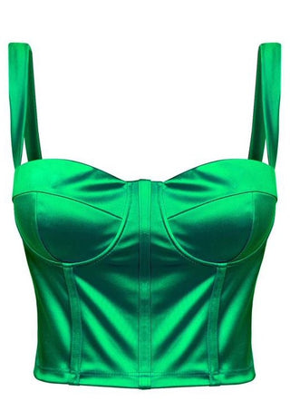 Green Bustier Top